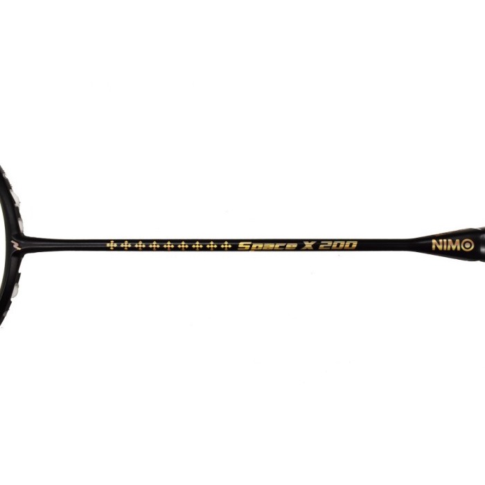 Raket Badminton Space-X 200 Black Gold Nimo (Batang Sambung Gagang)