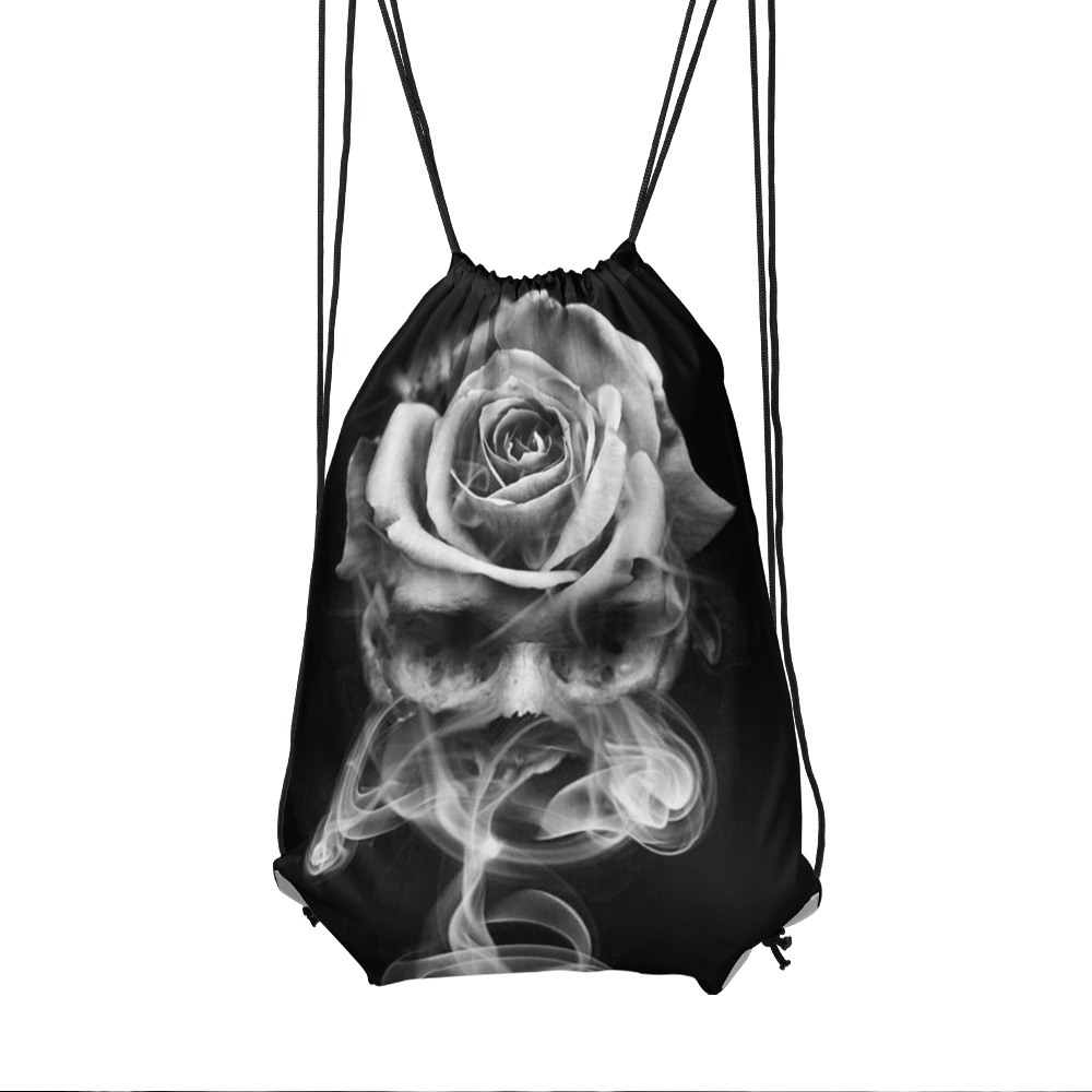 Tas serut/String bag custom tengkorak asap Fullprint 3D terbaru