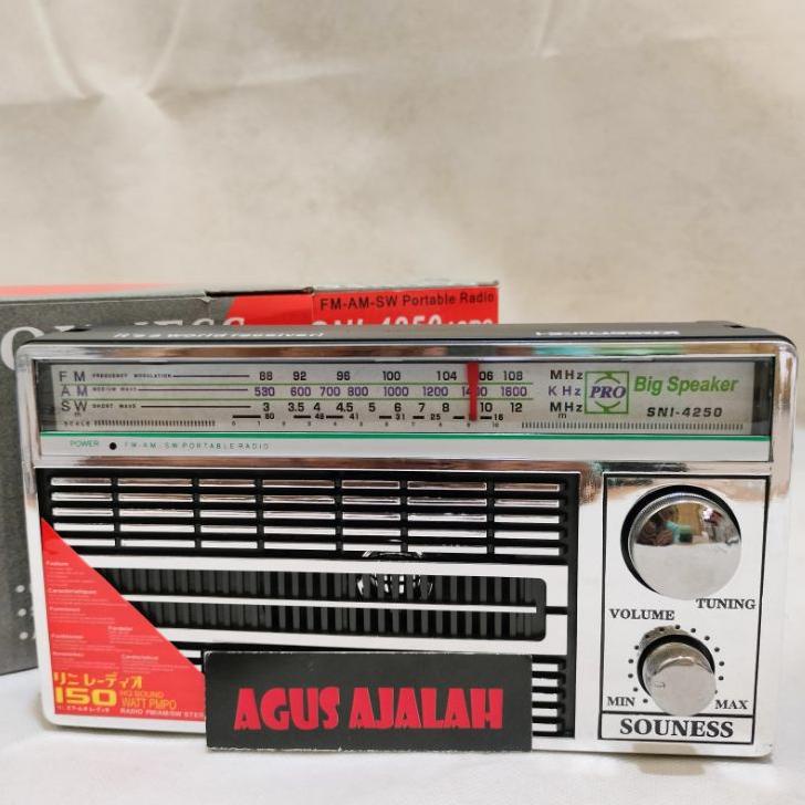 ☄ ✅cod speaker Radio internasional /souness 4250 radio AM FM SW 2/radio internasional/radio portable