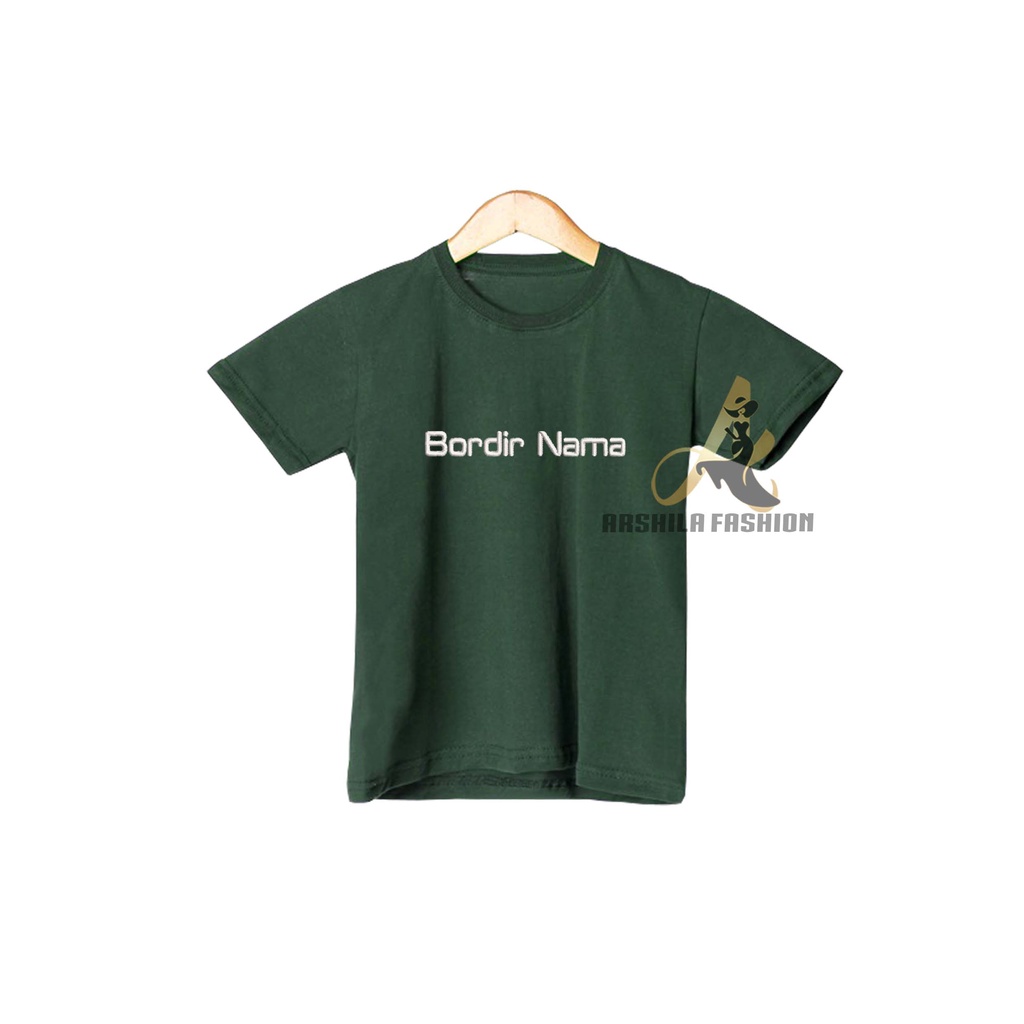 KAOS POLOS ANAK Combed 30 S Gratis Bordir Nama