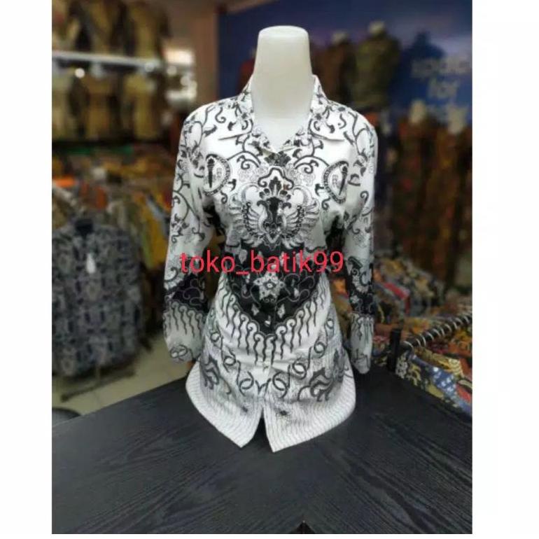 [ART. 026 READY...!! PGRI MOTIF ASLI KUSUMA BANGSA wanita/batik PGRI guru size. s. m. l. xl. xxl(3l)