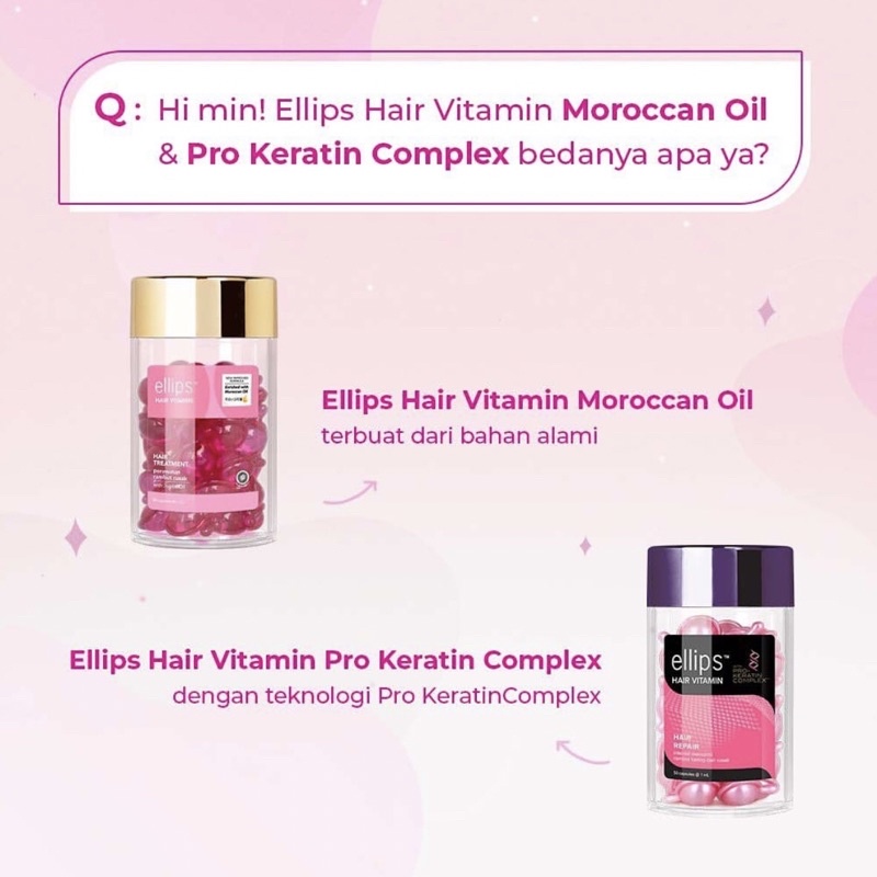 ELLIPS Hair vitamin rambut (botol isi 50pcs)