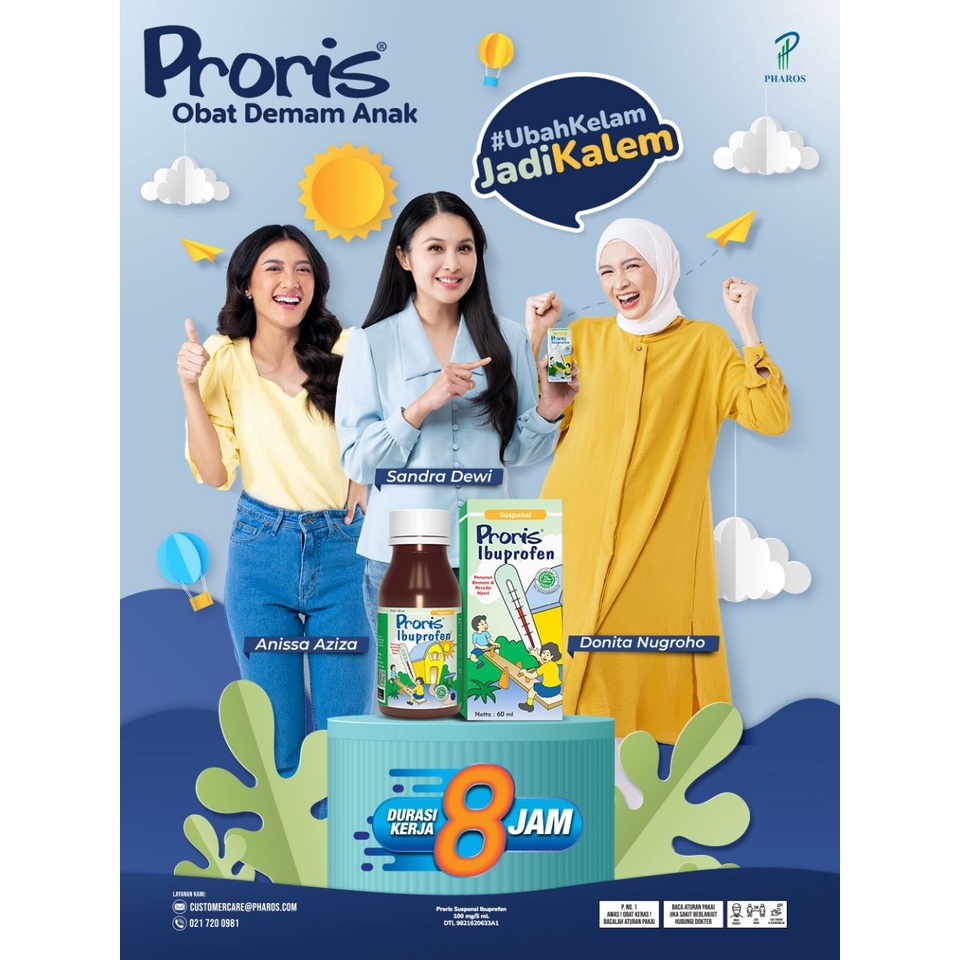 PRORIS SUSPENSI FORTE 50 ML STRAWBERY,IBUPROFEN,PENURUN PANAS