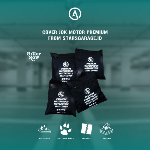 Cover Jok Motor / Cover Seat Aerox Nmax Pcx Vespa Motor Matic / Sarung Jok Motor Anti Kucing Anti Ai