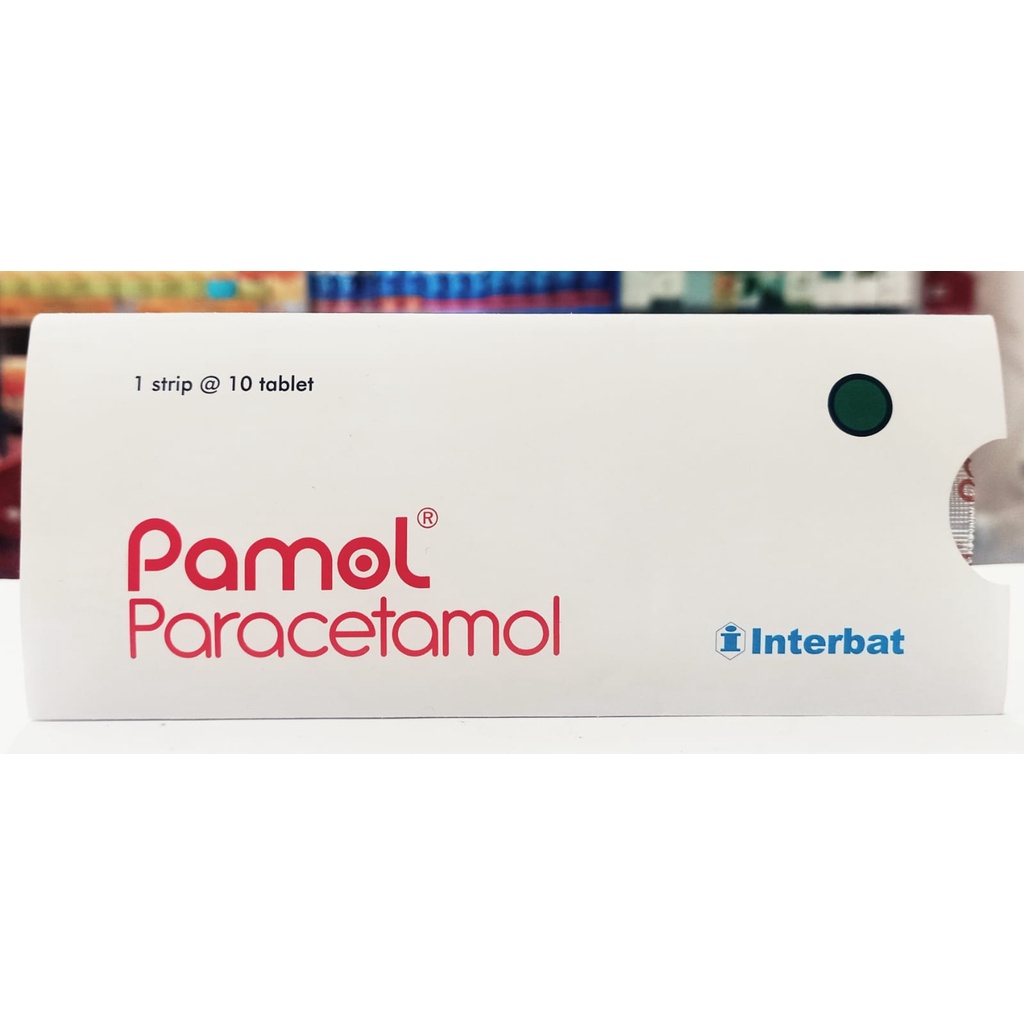 Pamol 500mg 𝟏 𝐒𝐭𝐫𝐢𝐩 𝐢𝐬𝐢 𝟏𝟎 𝐓𝐚𝐛𝐥𝐞𝐭 - Paracetamol Obat Demam