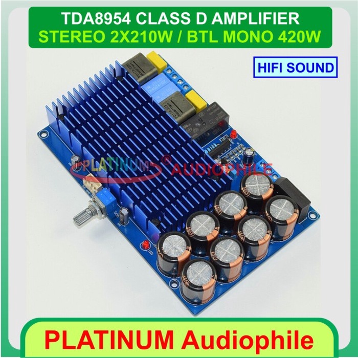 Tda8954 Amplifier Class D 2X210W Btl 1X420W Tda8954Th Class D Module