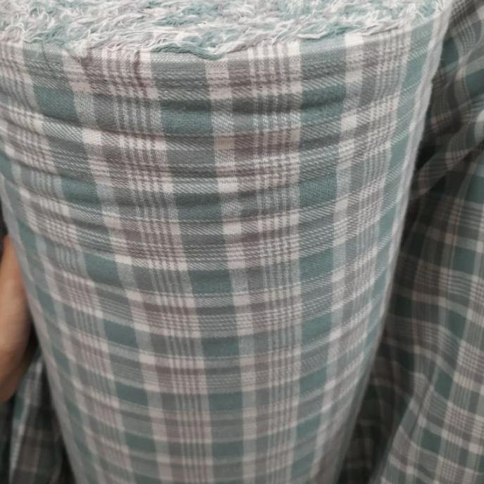 bahan katun flanel kotak//bahan baku kemeja flanel//kain flanel motif//bahan baju kemeja musim dingi