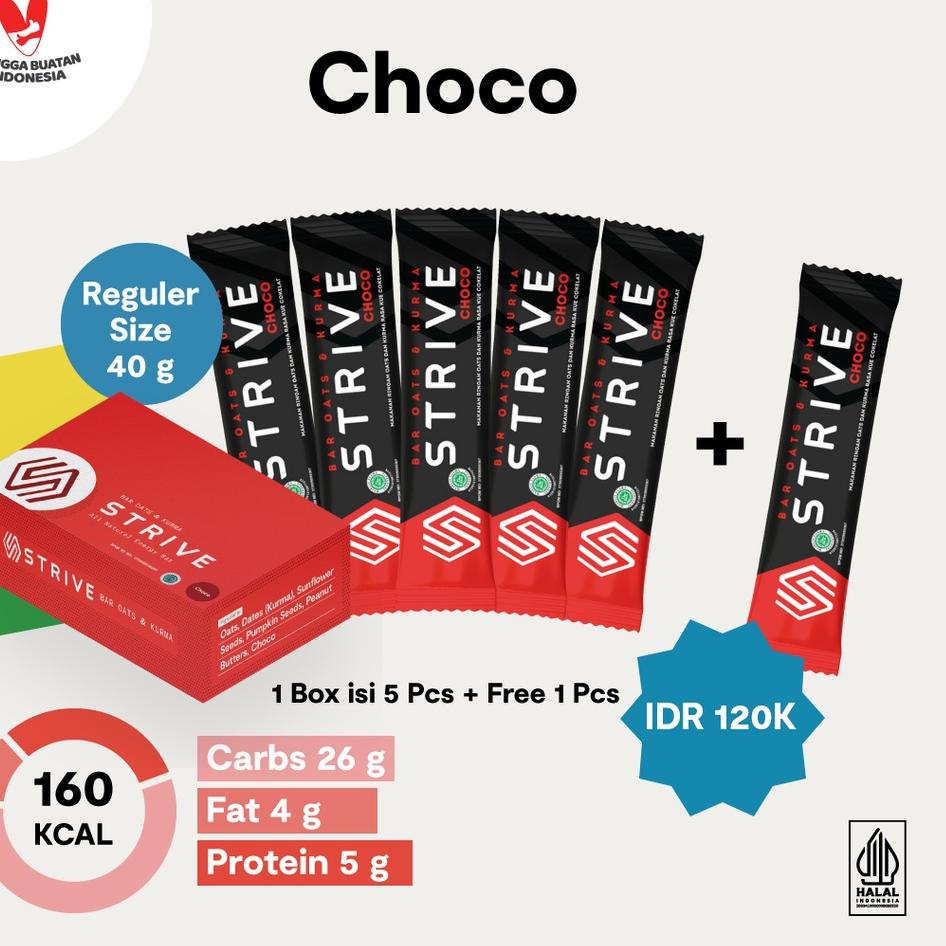 

➬ Strive Energy Bar Choco (Fullbar) - 40 gr x 6 pcs ♣