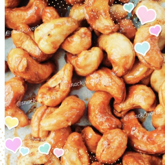 

Best Seller 500gram (1/2kg) Kacang Mede Goreng Madu ( Mete ) Murah Harga Grosir - Mede Madu