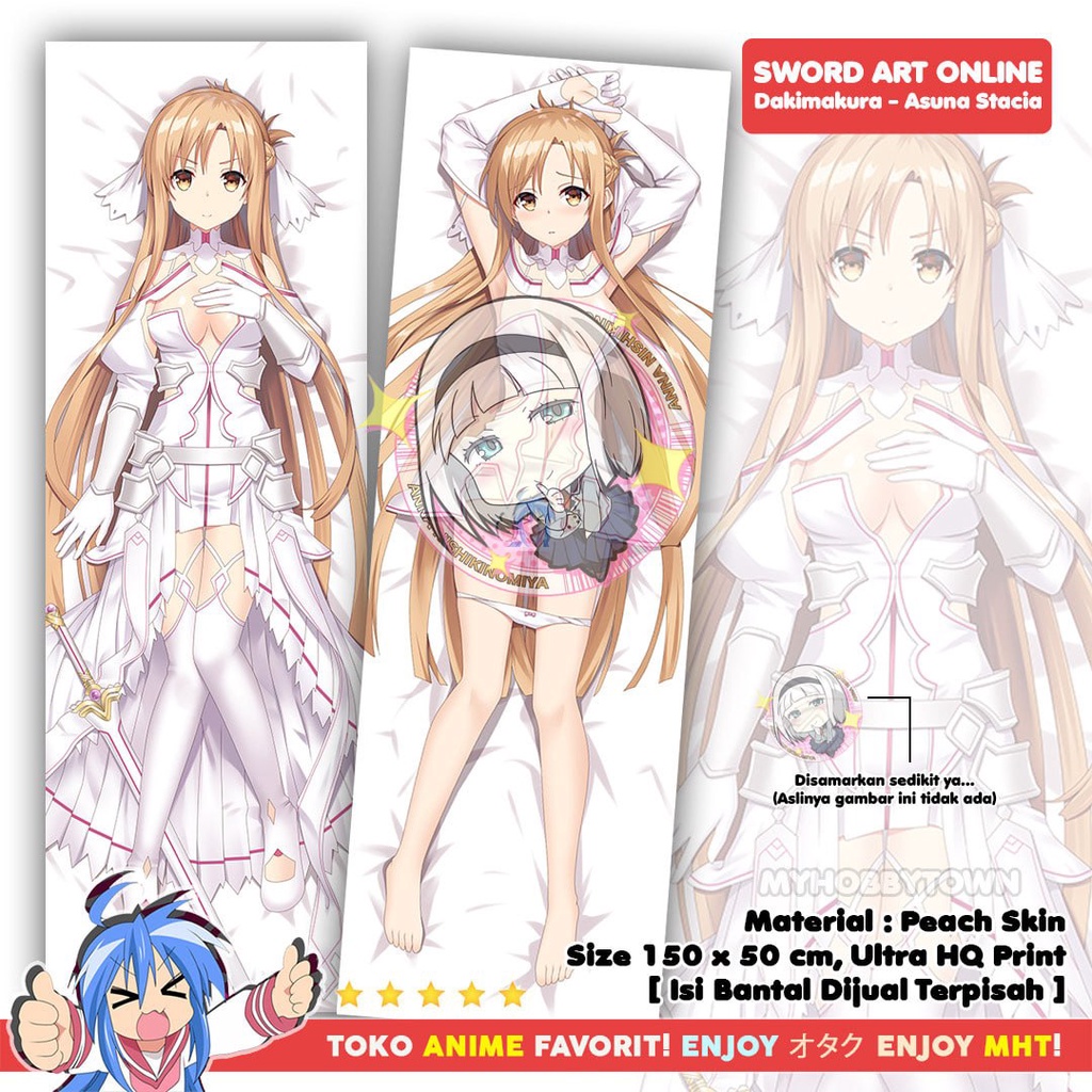 Sarung Bantal Anime Dakimakura SAO Sword Art Online Alicization Asuna Yuuki Stacia