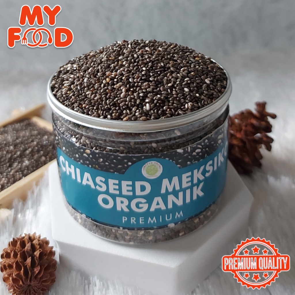 

[Myfoodofficial] - Can Chia Seed Meksiko Organik Biji Chia Impor Chiaseed Kualitas Premium