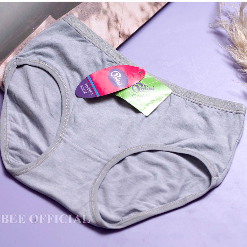 BEE - Celana Dalam Polini Undies Premium Wanita Mid Waist Bahan Katun 5803