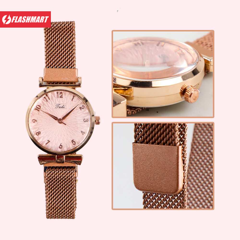 Flashmart Jam Tangan Wanita Stainless Steel with Bracelet - LV01