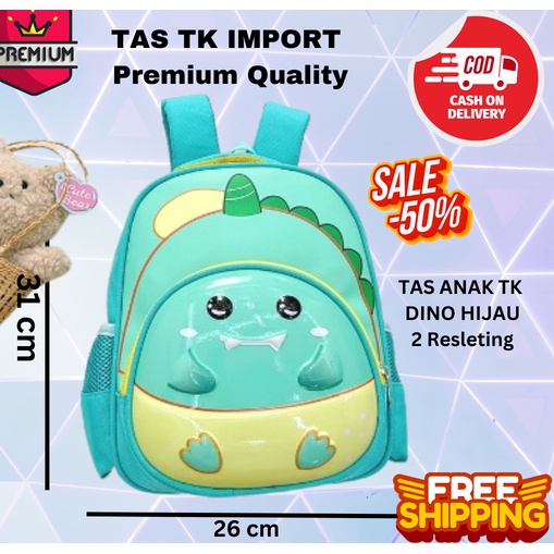 TAS RANSEL ANAK IMPORT KARAKTER BACKPACK DINO DINOSAURUS TAS ANAK UNICORN DOG SHIBA INU BEBEK DUCK KELINCI RABBIT ANIMAL