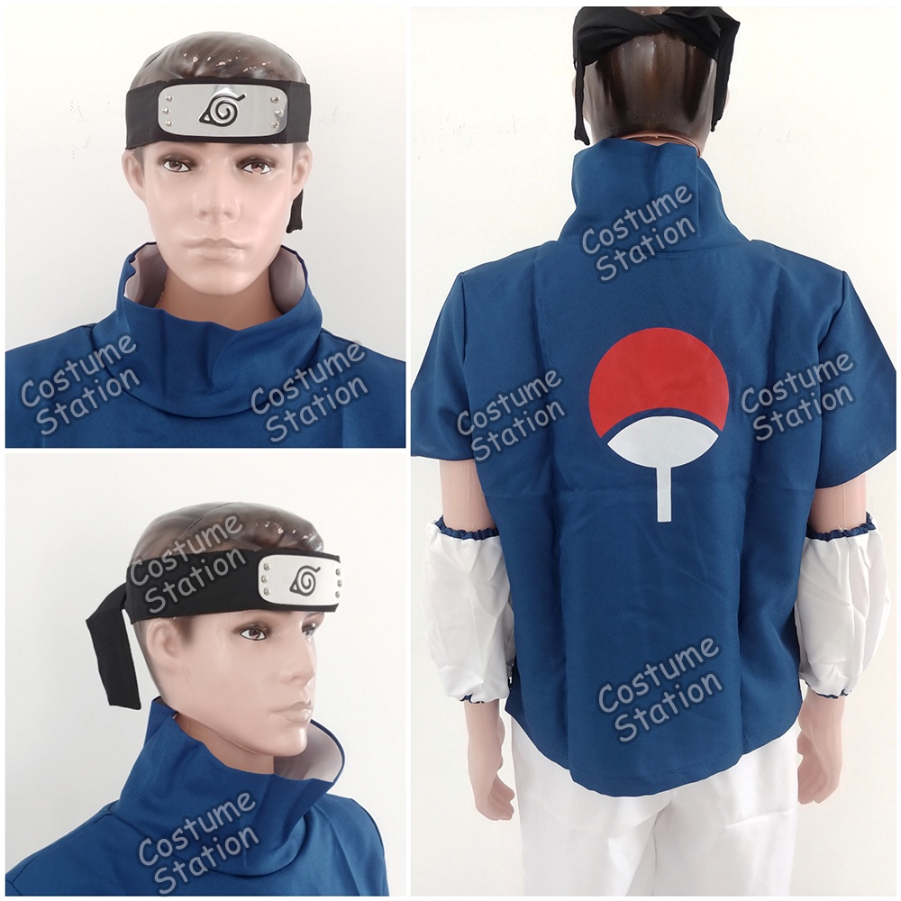 Kostum Sasuke / Costume Naruto Ninja Konoha Anime Pria Dewasa