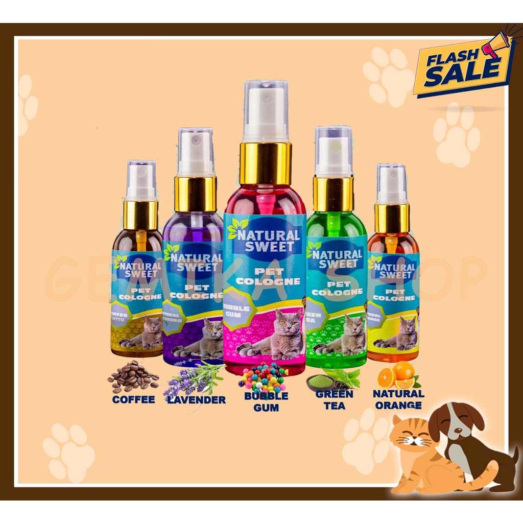 PARFUME HEWAN ANJING KUCING KELINCI NATURAL SWEET 60ML