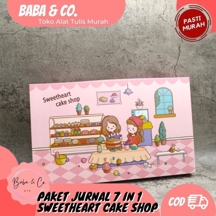 

Terlaris Paket Jurnal 7 In 1 Sweet Heart Cake Shop Paket Jurnal Lucu Imut Murah