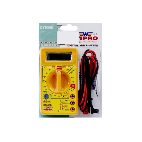 MULTI TESTER DIGITAL / MULTITESTER AVO METER / MULTIMETER WIPRO DT830D DT-830D DT 830D DT 830 D