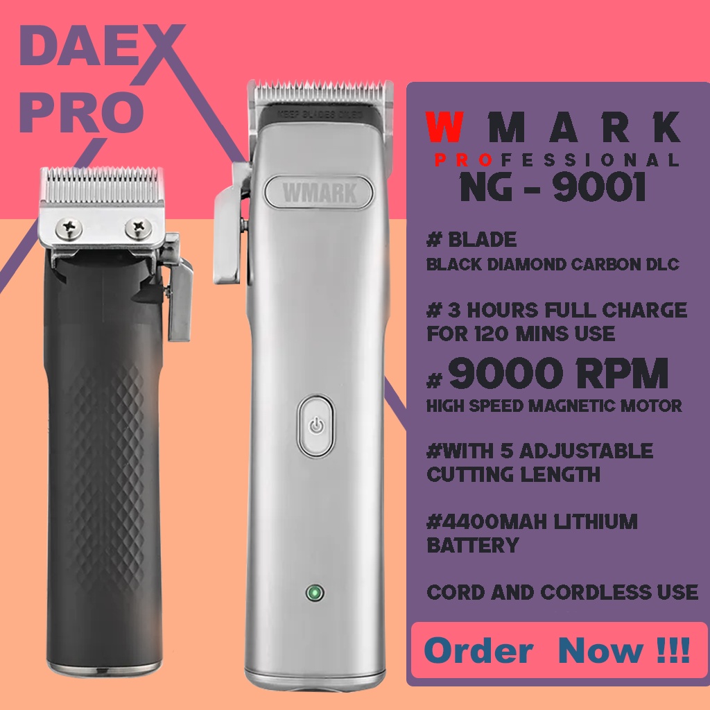 Hair Clipper Wmark NG 9001 Alat Cukur Elektrik Alat Pangkas Rambut Barbershop WMARK 9001 PROFESIONAL