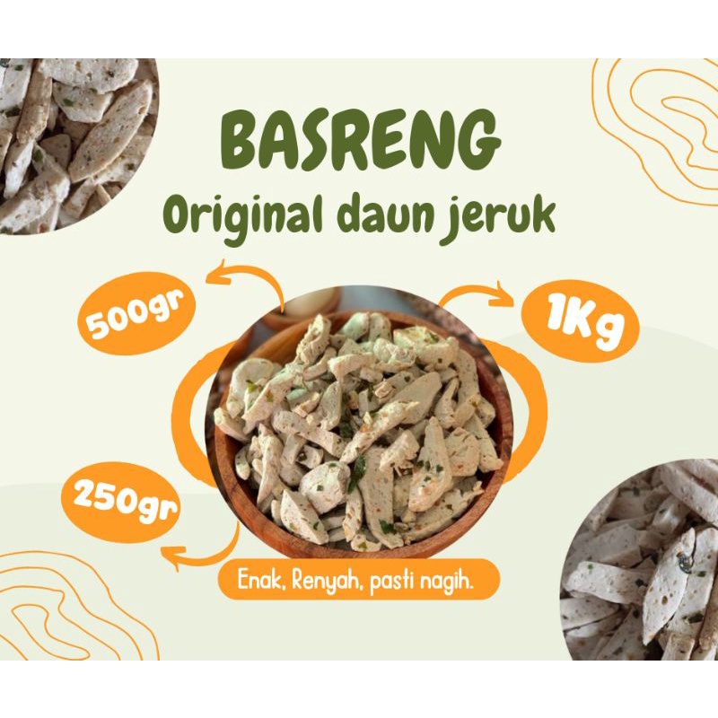 

BASRENG Original Daun Jeruk Renyah Gurih Snack Cemilan Kekinian