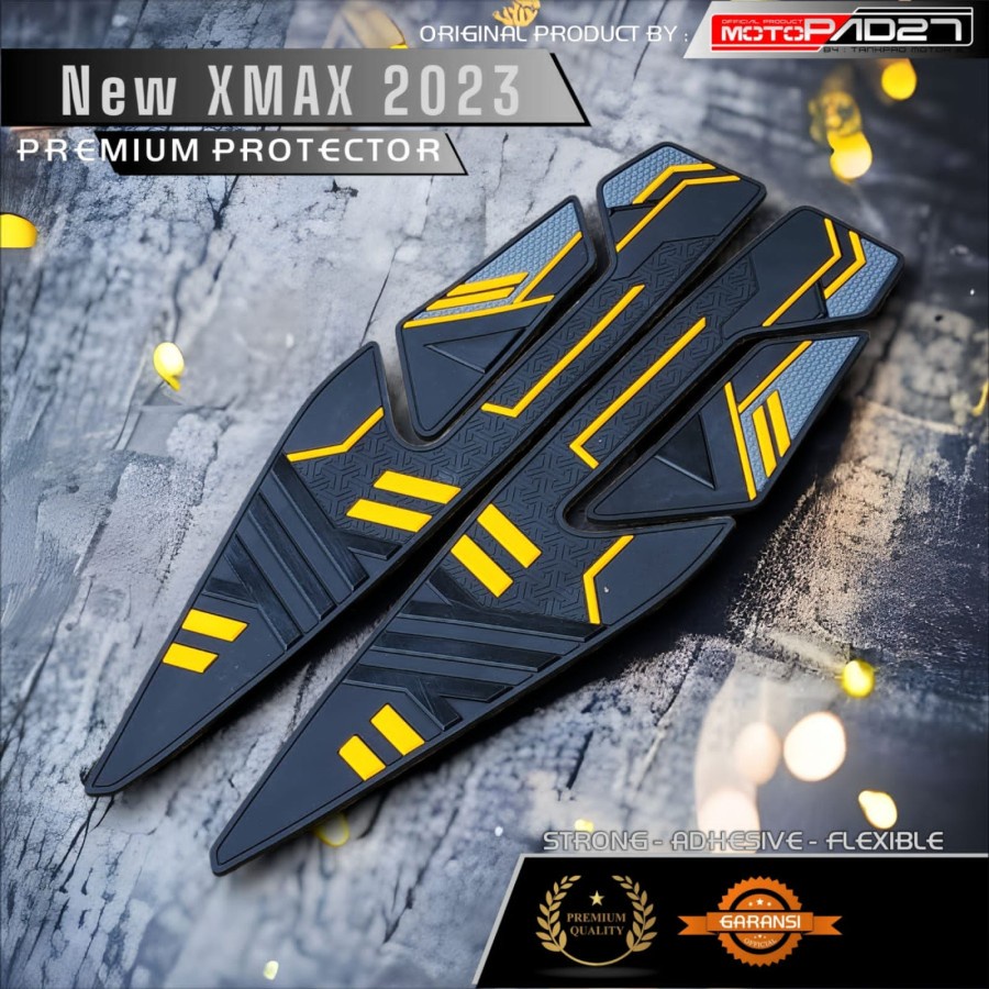 Motopad27 Stiker sidepad protector New Xmax 2023 bahan Karet tebal 4mm