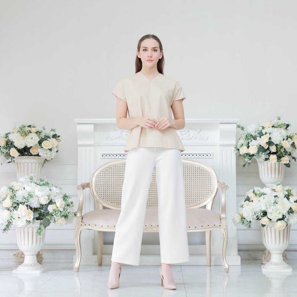 VELOVE - V1094 Claire Top / Atasan Blouse Wanita - 4 COLOR