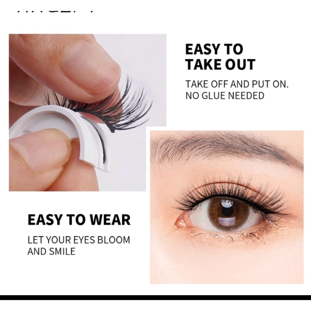 Bulu Mata Palsu Tanpa Lem Eyelash 3D Magnetic 1 Pasang