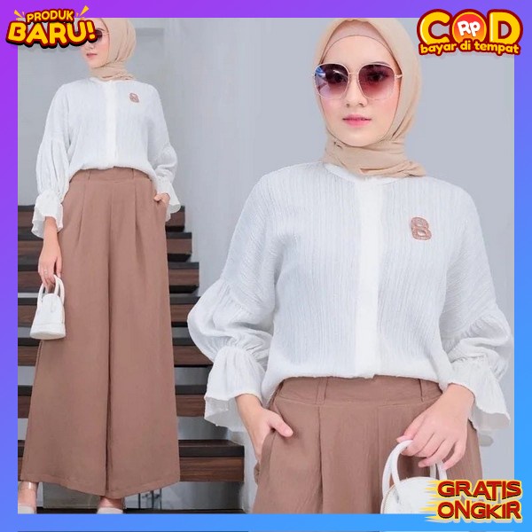 Stelan Perempuan Model Terbaru Bsju Kondangan Cewek Modern Pakaian Noslem Nyaman Digunakan Setelan I