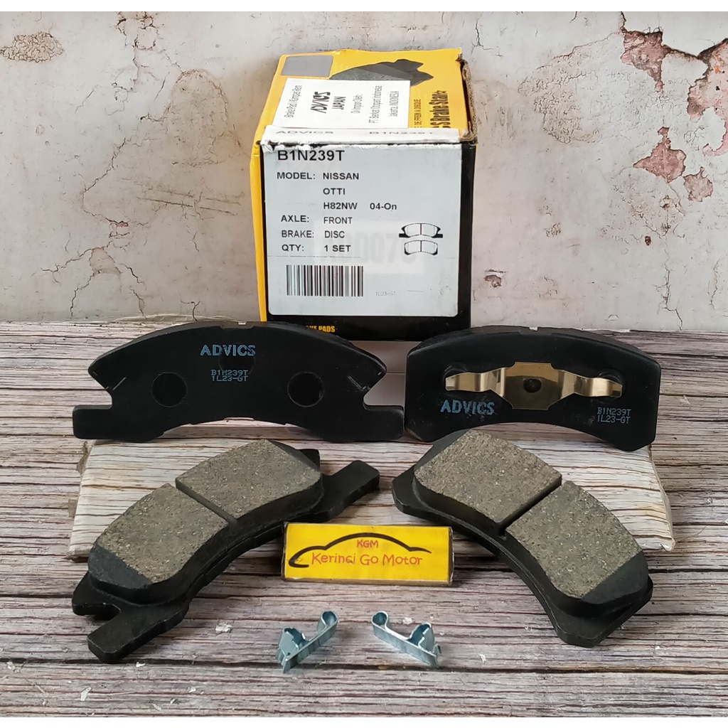 BRAKE PAD KAMPAS REM DEPAN AGYA AYLA MANUAL MIRAGE AISIN ADVICS B1N239