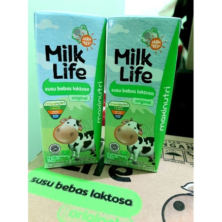 

Milk Life UHT Bebas Laktosa/Lactose Free 200 ml KARTON [Kurir Reguler/Kargo]