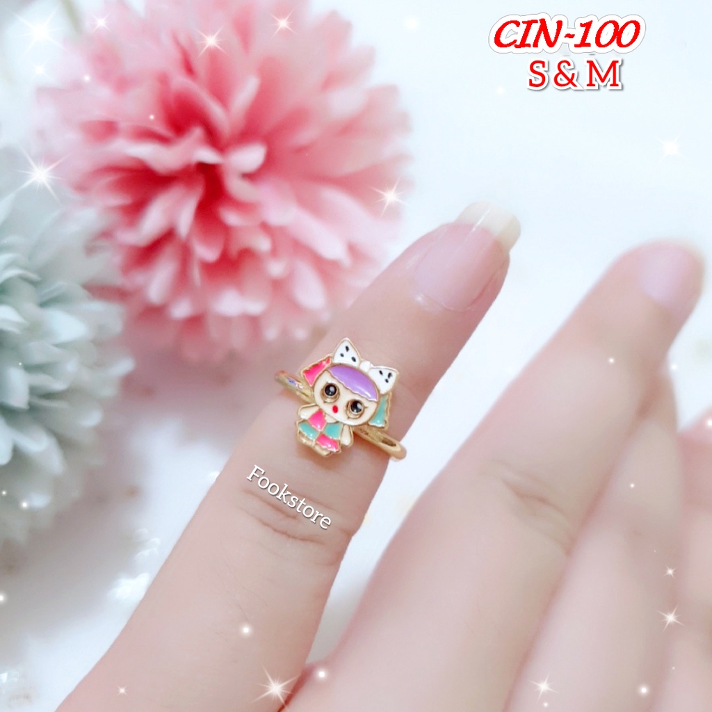 CINCIN ANAK MOTIF BT21/LOL/UNICORN KARTUN XUPING ANTI ALERGI