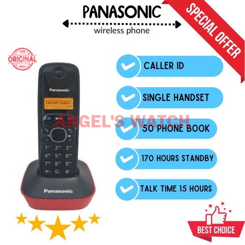 TELEPON WIRELESS PANASONIC KX-TG1611 TG1611 ORIGINAL PANASONIC