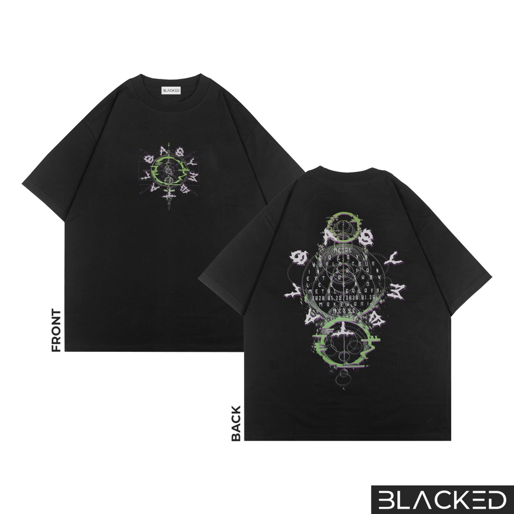 Ready Stock - Baju Tshirt KAOS BABY METAL CHAOS OVERSIZE / STONEWASH / OVERSIZED WASHED TEES / BAJU 