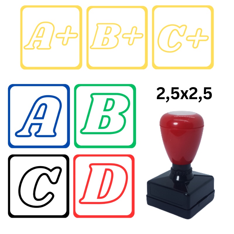 

MURAH DAN BERKUALITAS Cap Nilai / Stample Flash / Stempel Otomatis Nilai Guru A, B, C dll ukuran 2.5x2.5 CM