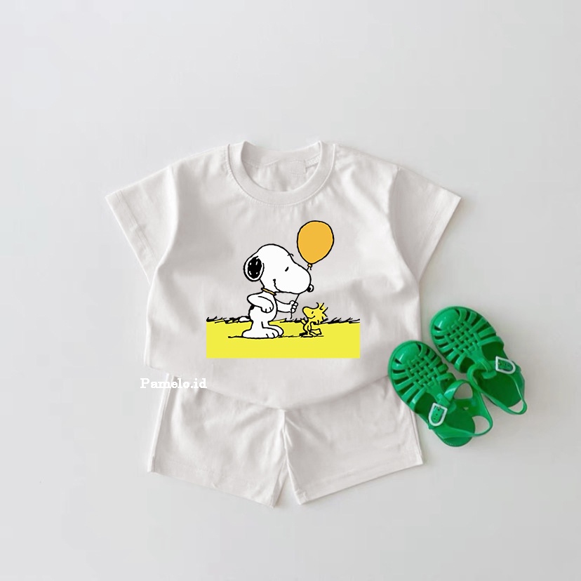 Pamelo.id Set Anak Viral / Sn0Pi / Fashion Anak / Stelan baju anak / Korea Style / Set Balita