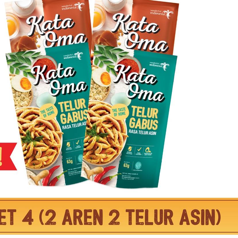 

► Kata Oma Telur Gabus Paket 4 New ◌