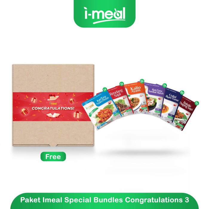 

Paket I-Meal Special Bundles Congratulations 3