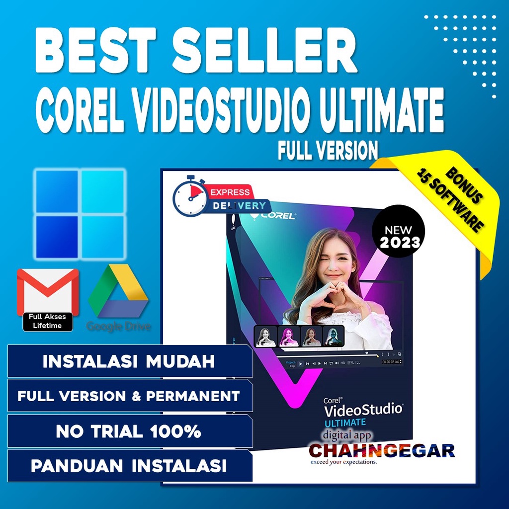 Corel Video Studio Ultimate 2023 Full Version | Software Video Editing Corel Video Studio 2022 Lifetime