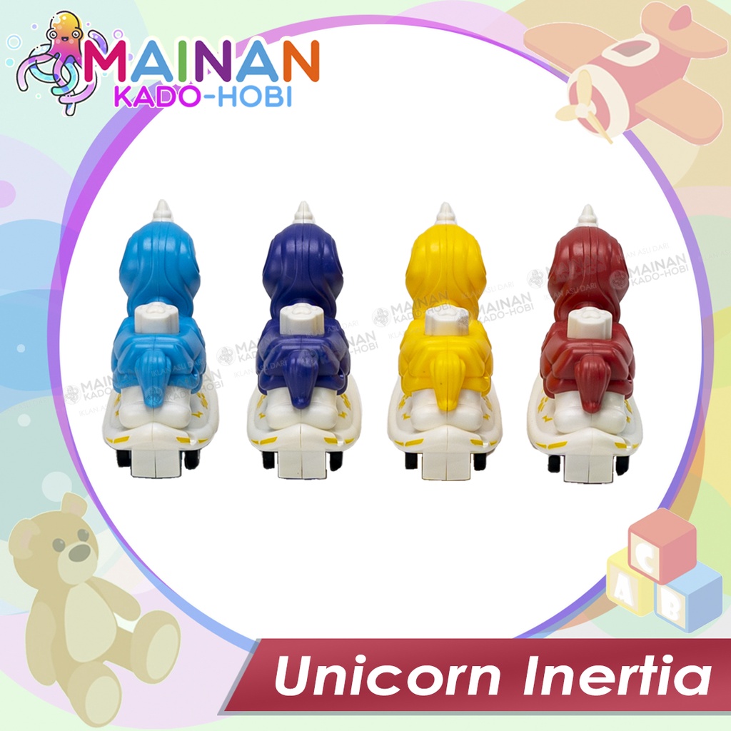 HADIAH MAINAN ANAK PRESSURE CAR HORSE UNICORN KUDA PONY INERTIA