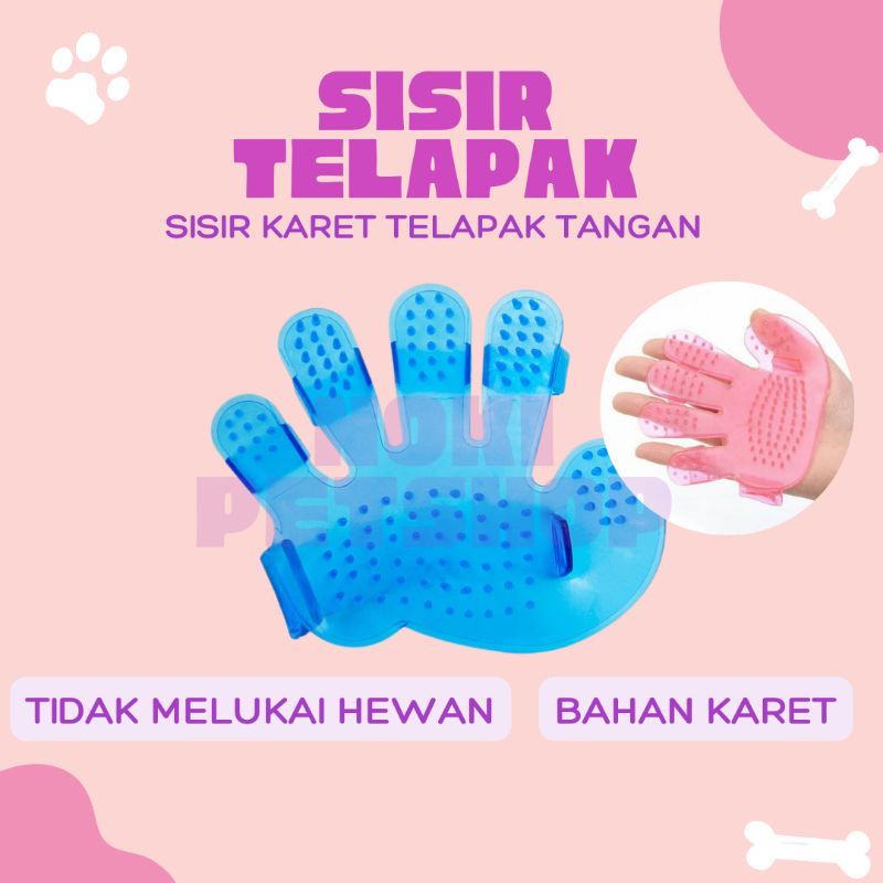 [BISA COD] SISIR TELAPAK ELASTIS LENTUR GROOMING | SISIR MANDI UNTUK KUCING ANJING BENTUK TAPAK TANGAN SISIR BULU HEWAN SISIR GROOMING SISIR PIJAT KUCING ANJING KELINCI BENTUK TANGAN