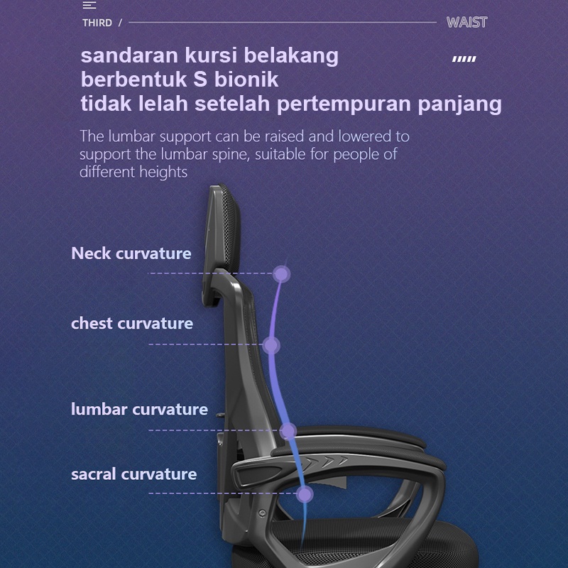 Pocket Dragon Kursi gaming/Kursi kantor/Kursi belajar/Kursi kerja/Kursi gaming murah/Kursi putar(818)