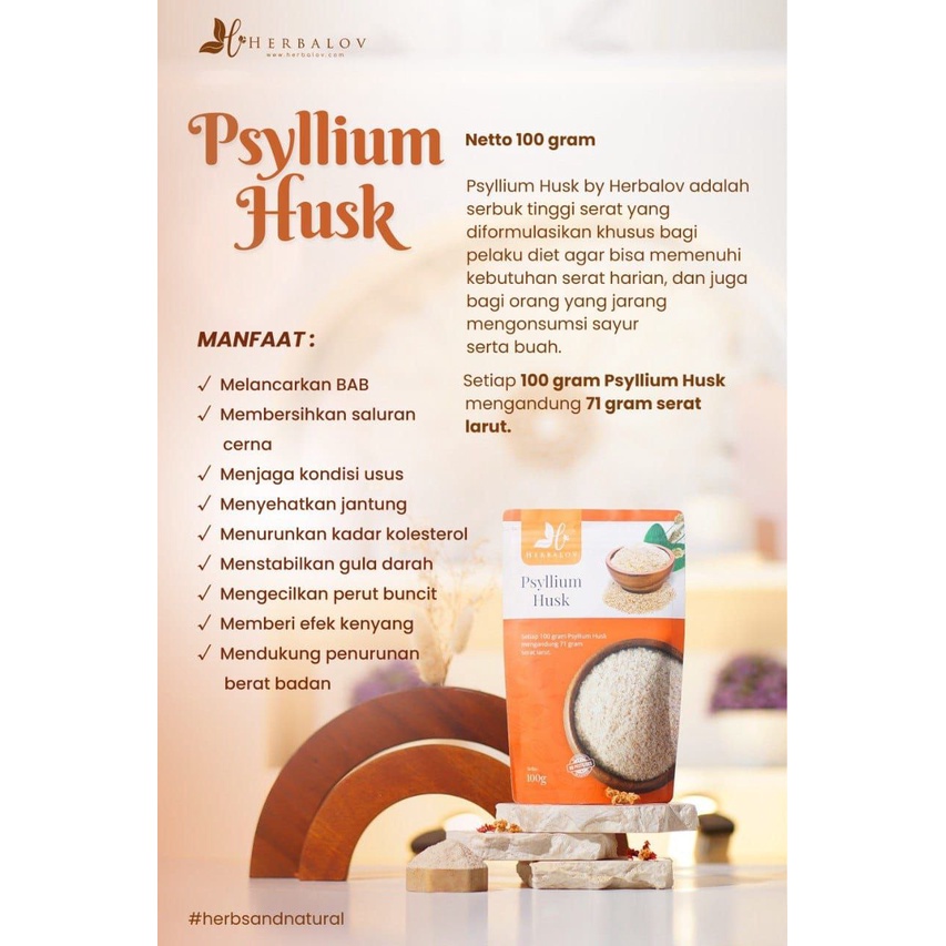 

Psyllium Husk Herbalov 100gr