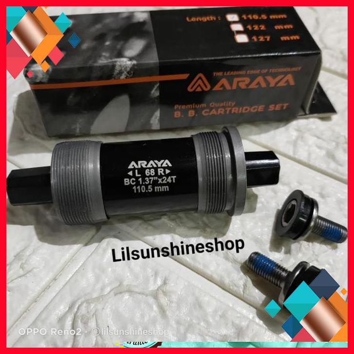 (LILS) BB BOTTOM BRACKET KOTAK BEARING ARAYA 110 ATAU 110.5 MM