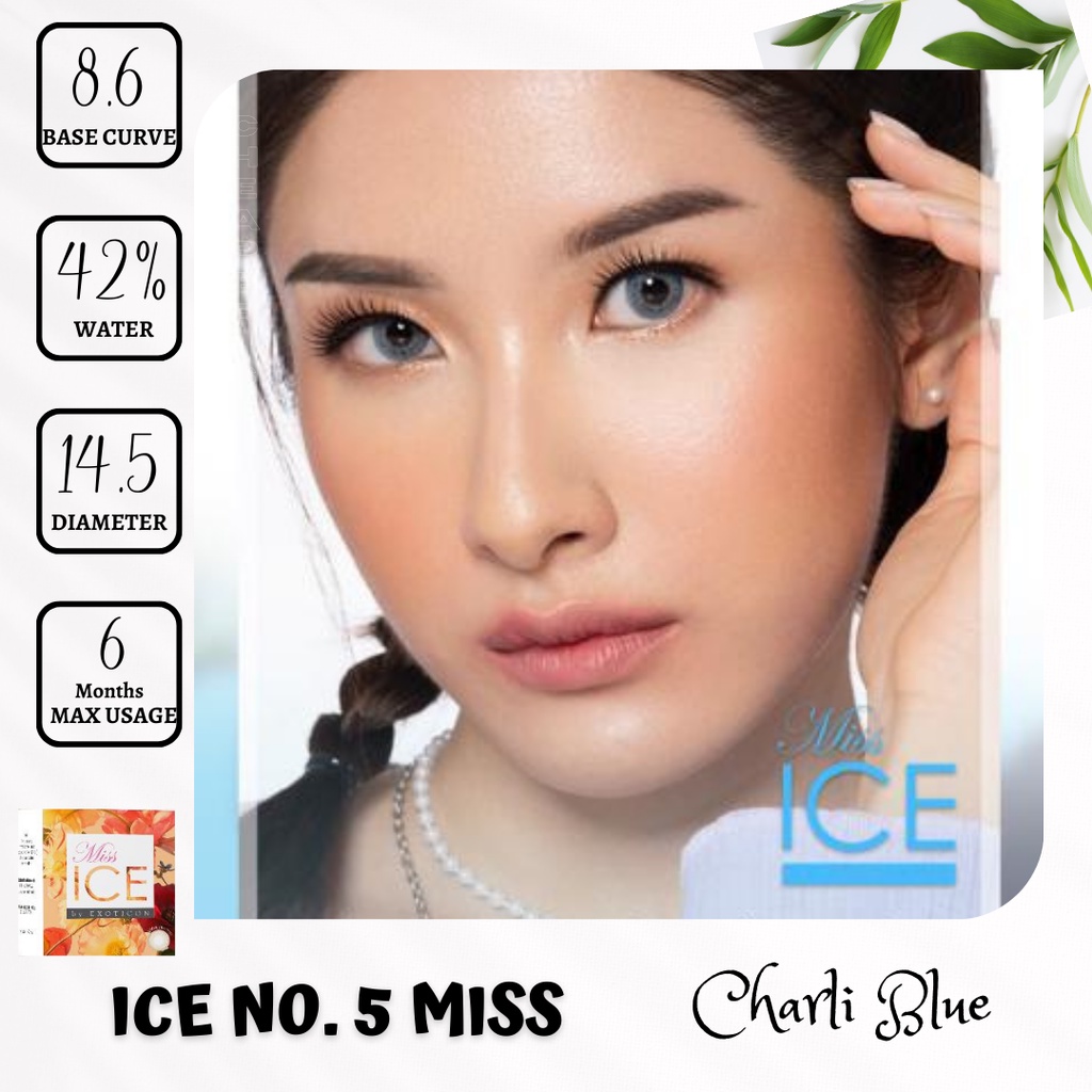 SOFTLENS MISS ICE BY EXOTICON - DIA 14,5 MM MINUS - 0.50 SD - 2.75