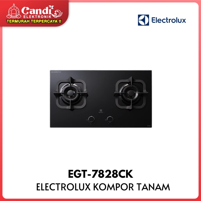 ELECTROLUX STOVE EGT-7828CK - Kompor Tanam Gas 2 Tungku EGT7828CK