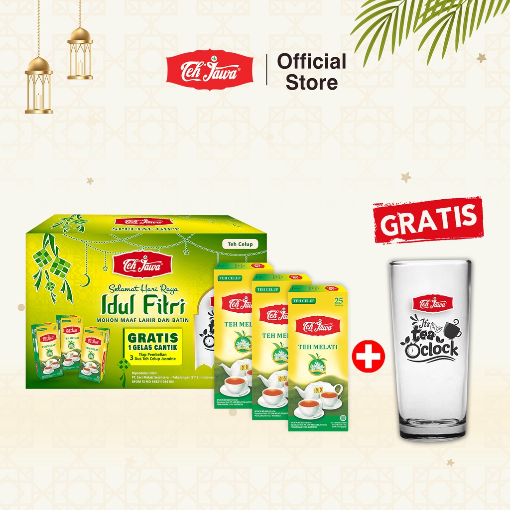 

Teh Jawa SBY - Special Gift Lebaran Paket 3 Jasmine Tea Celup isi 25 Pcs