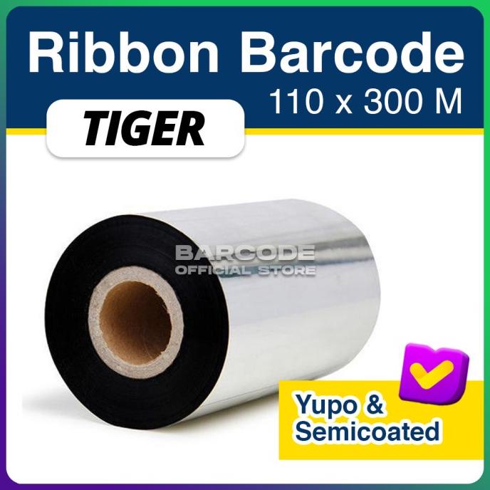 

RIBBON BARCODE WAX RESIN UKURAN 110 X 300 METER | 110x300 M TERLARIS