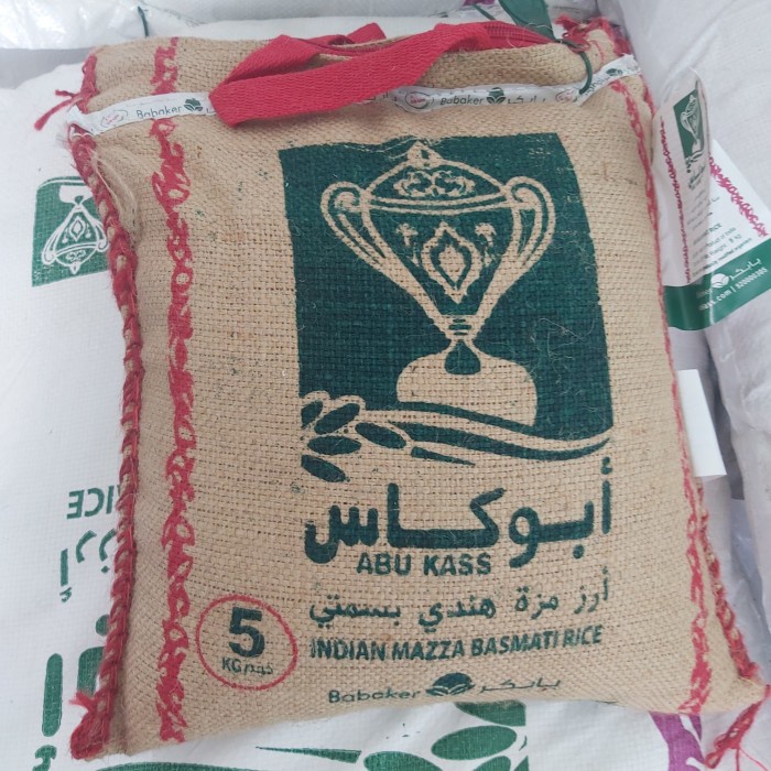 

[Bisa COD] Beras basmati abu kass asli dari arab Saudi isi 5 kg