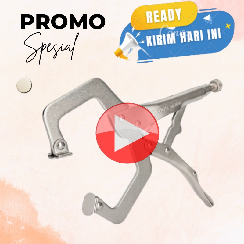 TANG JEPIT MINI LOCKING PLIER C CLAMP 7" SWIVEL PAD TANG CATOK C KLEM TANG BUAYA TANG C TANG CATOK K