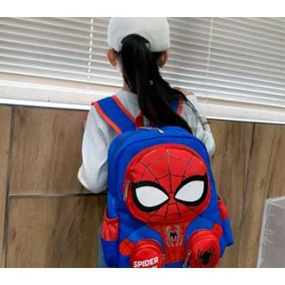 Tas Ransel Anak Sekolah Backpack Karakter Superhero SpiderMan 3D - 6388 - Red/Blue